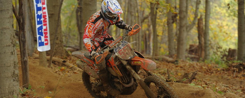 Kailub Russell and Charlie Mullins Go Head-to-Head for 2013 XC1 Pro Class Championship at  AMSOIL Ironman GNCC