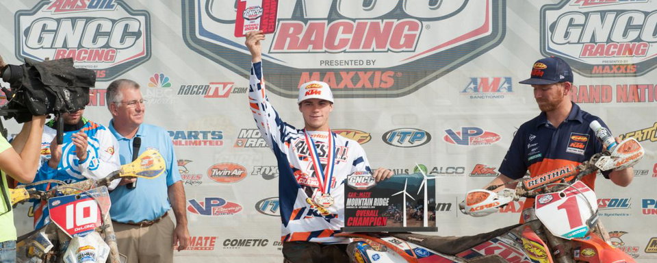 Kailub Russell Clinches National Championship With 5th Straight Victory at Car-Mate Mountain Ridge GNCC