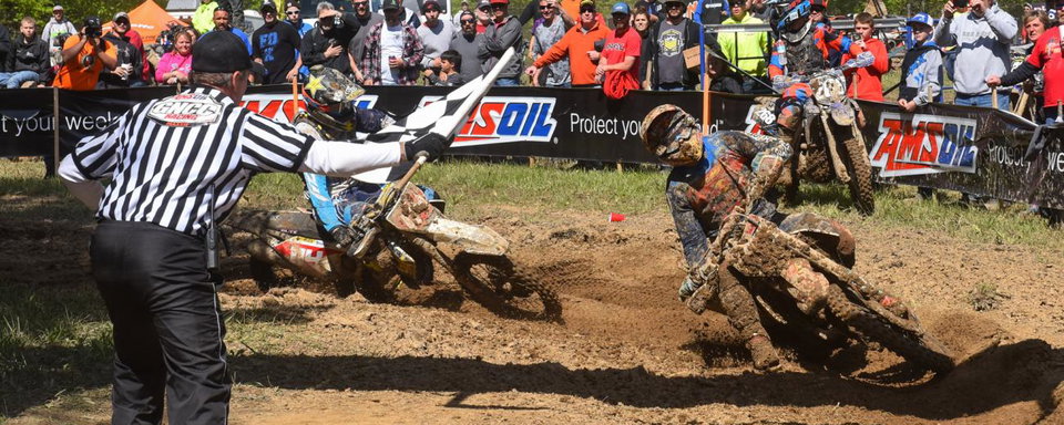 Russell Makes Last Minute Pass for Limestone 100 GNCC Overall Win