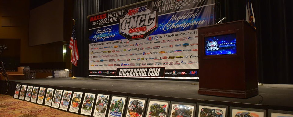 2017 GNCC Night of Champions Bike Table Assignments