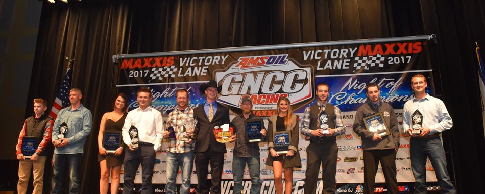 GNCC Recognizes Top Racers and Sponsors at 2017 Awards Banquet