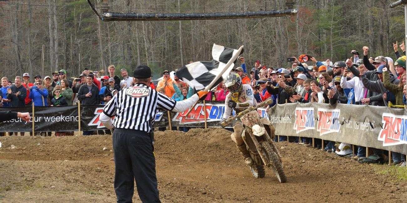 Thad Duvall Earns First Win After Intense Battle at FMF Steele Creek GNCC