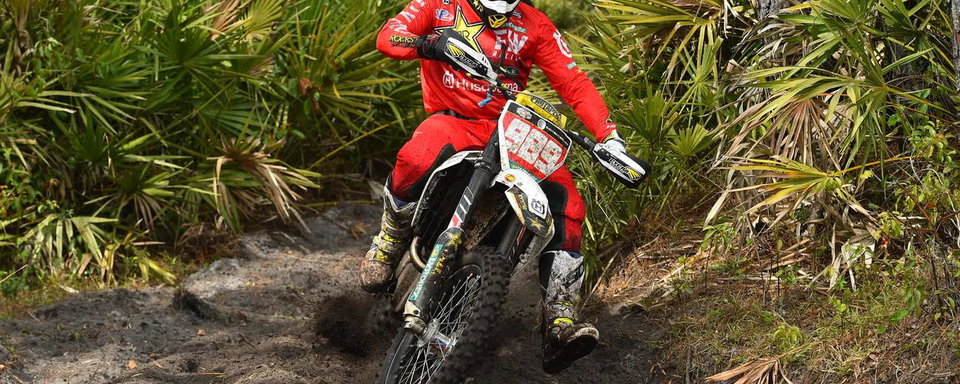Rockstar Energy Husqvarna Factory Racing's Thad Duvall Podiums at GNCC Season Opener