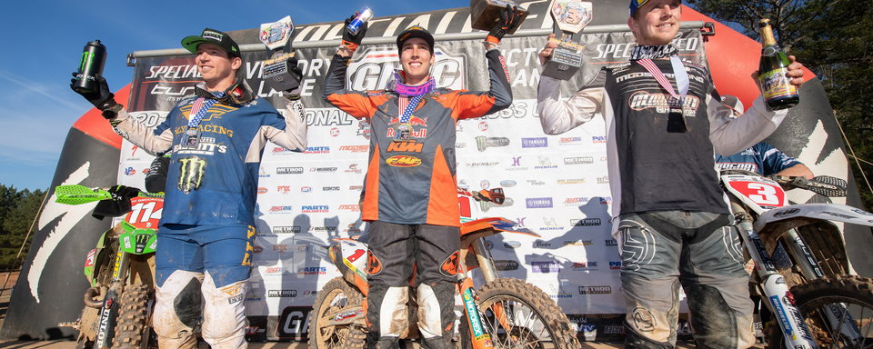 FMF KTM's Ben Kelley Off to a Strong GNCC Title Defense With Round 1 Victory in South Carolina