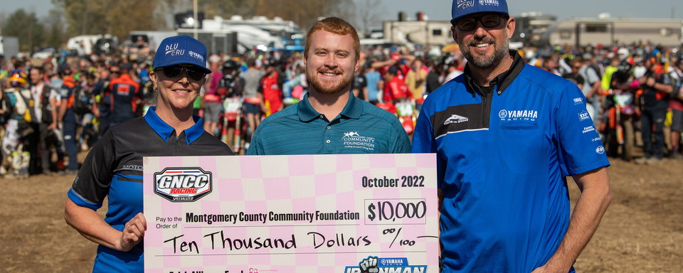 Yamaha Racing Ironman GNCC Produces $10,000 Towards Breast Cancer Awareness