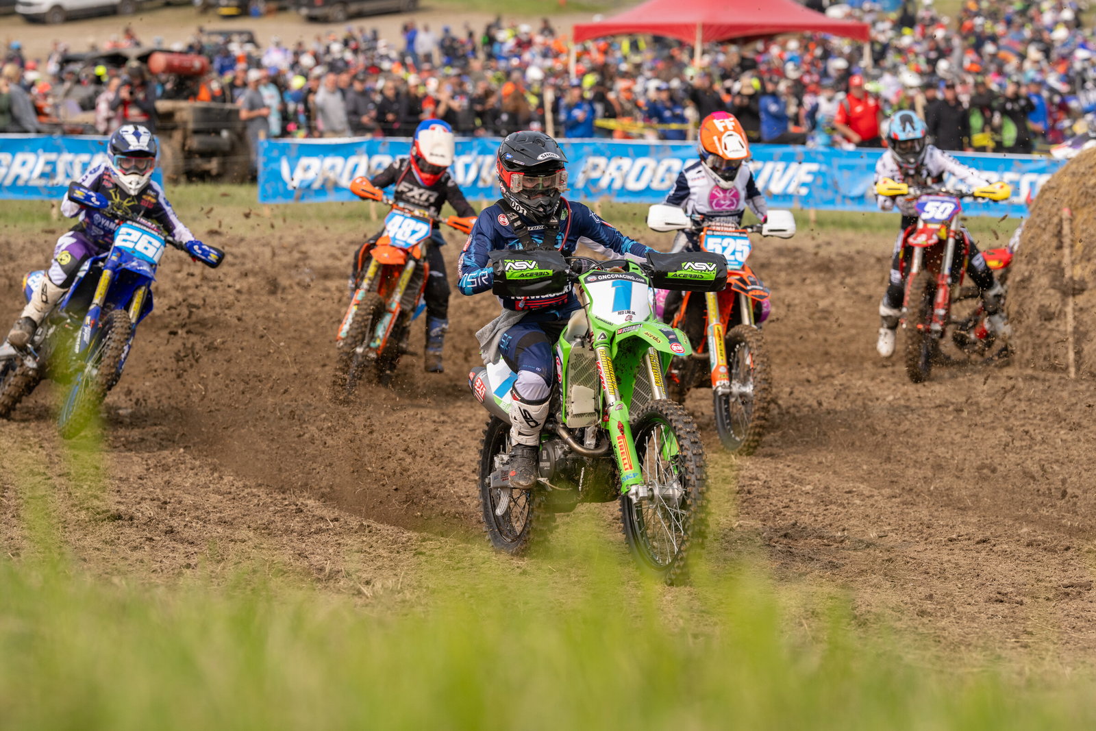 Rocky Mountain Red Bear Kawasaki Team Green™ Rider Caleb Wood Tops the Podium at Mason-Dixon