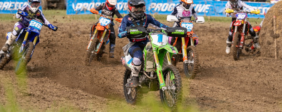 Rocky Mountain Red Bear Kawasaki Team Green™ Rider Caleb Wood Tops the Podium at Mason-Dixon