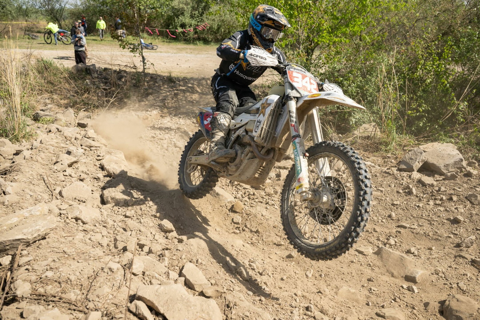 Rockstar Energy Husqvarna’s Craig DeLong and Korie Steede Claim The Dukes GNCC Podiums