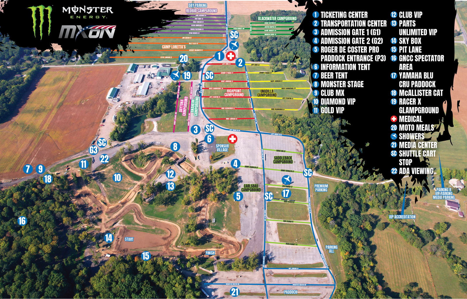 Event Maps - 2025 Motocross of Nations Event Maps